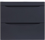 Style Line Тумба с раковиной Бергамо Мини 60 подвесная черная Люкс антискрейтч Plus